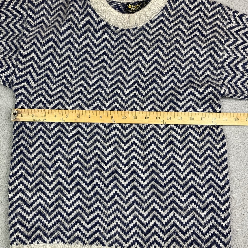 Vintage Oshkosh B'Gosh The Genuine Article Sweater Wool Blend Sweatshirt Sz L - Picture 6 of 6